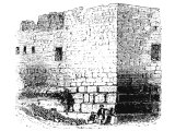 Corner of an ancient wall in Jerusalem, thought to be part of the Temple